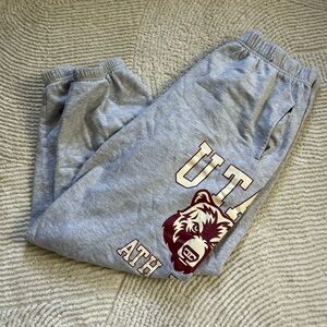 Gray Sweatpants with Bear Logo